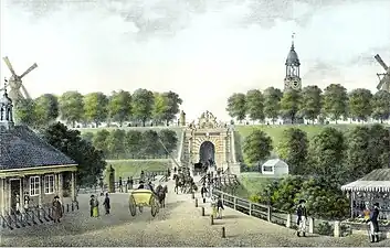 Das 3. Millerntor von Hamelau, um 1800