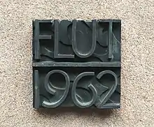 Hochwassermarke der Sturmflut von 1962 in Hamburg