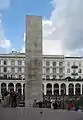 Die Kleine Alster mit der Barlach-Stele …