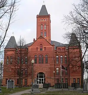 Hamilton County Courthouse, gelistet im NRHP Nr. 85001665