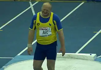 Hamza Alić – mit seinen 18,77&nbsp;m nicht im&nbsp;Finale