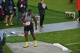 Franck ElembaRang fünfzehn mit&nbsp;19,76&nbsp;m