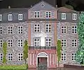 Haupteinfahrt durch den Fürstenbau vom Schlossplatz im Altstadtmodell von G. Jakob.