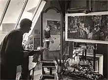 Hanno Edelmann 1959 im Hamburger Atelier