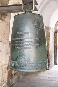 Deutsche Inschrift der Friedensglocke