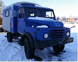 Hanomag AL 28 mit Kofferaufbau (ex THW)