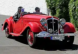 Hanomag Sturm Cabriolet, 6-Zylinder-Motor, 2252&nbsp;cm³, 55&nbsp;PS; Baujahr&nbsp;1934