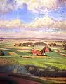Dorf unter Sommerhimmel (Ölgemälde, 1920)
