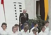 Direktor Hans Altmann bei der Dankesrede.