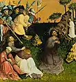 Linker Innenflügel, oben: Christus am Ölberg