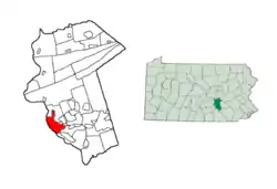 Lage in Pennsylvania
