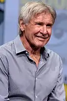 Die Hauptdarsteller Harrison Ford und Ryan Goslingauf der Comic-Con 2017