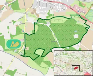 Übersichtskarte des Naturschutzgebiets