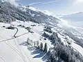 Panoramaansicht vom Harter Berg in Hart im Zillertal Richtung Süden
