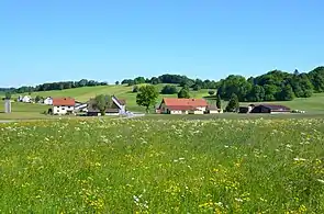 Kulturlandschaft mit Bergwiesen im Hardt oberhalb von Nusplingen