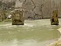 Die Reste der artukidischen Brücke