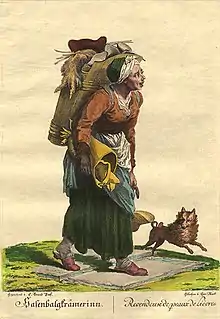Hasenbalgkrämerin nach Johann Christian Brand