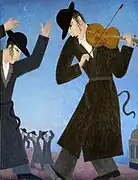 Chassidim, 100 cm × 130 cm, Öl, Leinwand, 2010