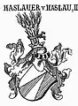 Wappen der Haslauer von Haslau (Variante)