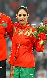 Hasna Benhassi, dreifache Silbermedaillengewinnerin (OS 2004, WM 2005, WM 2007) – Rang vier in 2:00,06 min