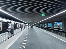Die 2019–2020 renovierte Station Határ út