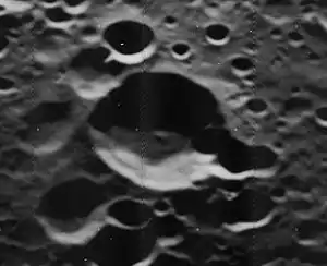 Schrägansicht aus dem Lunar Orbiter 5 (1967)