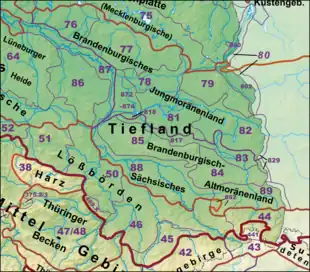 Der Ostteil des Norddeutschen Tieflandes mit Wendland und Altmark als Haupteinheitengruppe 86