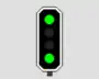 zwei grüne Lichter