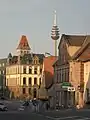Blick in nordöstlicher Richtung in die Hauptstraße und Nürnberger Straße