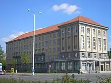 Haus der sozialen Dienste (1955) an der Ecke Franckestraße