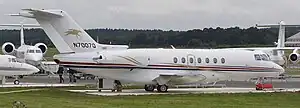 Hawker 4000 auf der Farnborough Airshow 2008