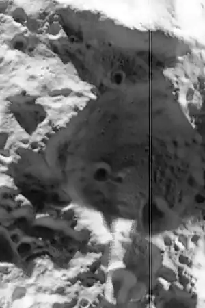 Haworth (Temperaturbild des Diviner-Instruments an Bord des Lunar Reconnaissance Orbiter)
