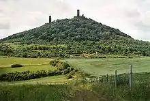 Blick auf die Hasenburg von Norden