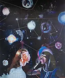 „HeadQuarter“ (Oil and Acrylic on Canvas, 2021)