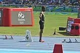 Brendon Rodney – ausgeschieden als Sechster in 10,36&nbsp;s