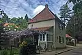Gartenstadt Hellerau: Pförtnerhaus und Toranlage von Haus Dohrn (Heideweg 20) (Einzeldenkmal zu ID-Nr. 09210046)