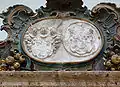 Detail: Kamin-Wappen aus Schloss Husum, 1612–1615.
