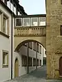 Brücke zwischen Ritterherberge und Staffelgiebelhaus