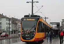 Eröffnungs­son­der­zug der Stadt­bahn Heil­bronn Nord am 14. De­zem­ber 2013