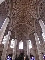 Gmünder Münster, spätgotisch, 1351–1381, Gewölbe ab 1491, mit niedrigem Kapellenkranz