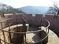 Aussichtsplattform mit Blick südwärts zum Königstuhl