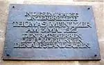 Im Heilbad Heiligenstadt angebrachte Gedenktafel am Rathaus