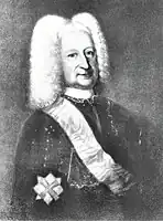 Heinrich Bernhard Schaffalitzky von Muckadell (1681–1751), dänischer General, Stammvater des dänischen Zweiges aus Württemberg