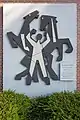 Bändigung der ElementePutz-Skulptur, Geschenk des Künstlers an die Freiwillige Feuerwehr Bergedorf