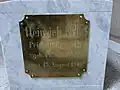 Inschrift: Heinrich XVIII. Prinz Reuss j. L. geb. 14. Mai 1847 gest. 15. August 1911.