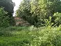 Ein Erdrutsch machte die teilweise Verlegung des Lehrpfades notwendig