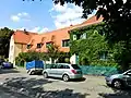 Gartenstadt Hellerau: Reihenhaus mit vier Einfamilienhäusern (Einzeldenkmal zu ID-Nr. 09210046)