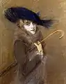 Peggy Letellier, Pastellzeichnung, 1905