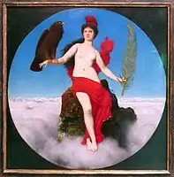 Freiheit, Helvetia, Gemälde von Arnold Böcklin um 1891