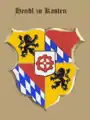 Wappen der Louise Gräfin von Hendl zu Kasten († 1. August 1886)